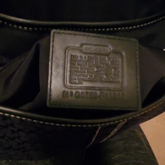 Coach black and silver hobo bag - Picture 3 of 3